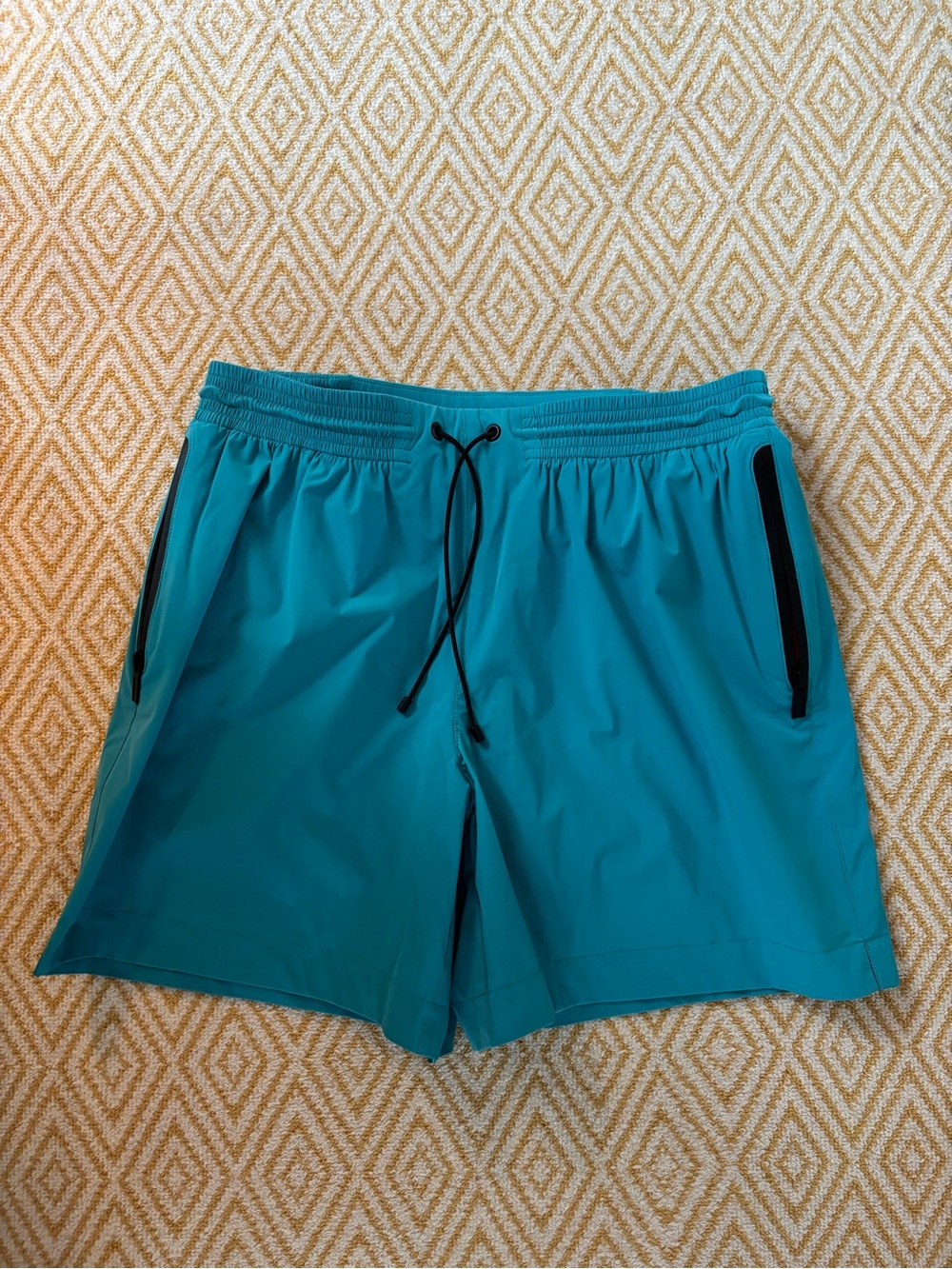 Hermes Turquoise & Black Swim Shorts